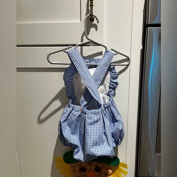 NWTS proper peony gingham cherry sunsuit - Picture 2 of 3